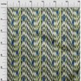 thumbnail image 2 of oneOone Tissu Popeline de Coton Rayé & Chevron Imprimé Ikat Tissu de Couture BTY 56 Pouces de Large, 2 of 4