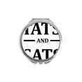 thumbnail image 1 of Protecteur d'Animaux Dessin Animé Tats Motif Main Miroir Compact Rond Portable Poche Verre, 1 of 3