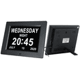 thumbnail image 2 of Digital Calendar Alarm Day Clock with 8" Large Screen Display, Am Pm, 5 Alarm, Dementia Clocks LED Electronic Desk Calendar Elderly Alarm Clock Perpetual Calendar, 2 of 9
