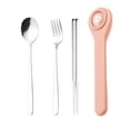 thumbnail image 2 of Dvkptbk Portable Cutlery Boxs with Cutlery Cute Stainless Steel Cutlery Chopsticks Spoon Fork Set Student Portable Cutlery Case Stainless Steel Cutlery Set Kitchen & Dining, 2 of 6