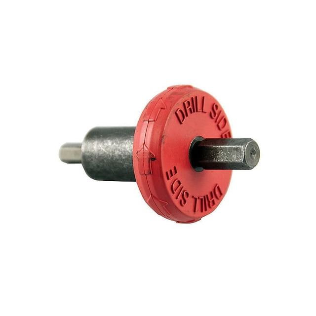 MTD Adaptateur de Démarrage Foret avec Tige en Métal et Collet en Plastique Rouge Marqué « Drill SIDE », Conçu pour Être Utilisé avec des Perceuses Électriques Ou Sans Fil pour Aider au Démarrage de Tondeuses à Essence, Souffleuses et Cultivateurs Compatibles avec des Perceuses de 14,4 V et des Mandrins de 3/8 Po.
