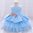 thumbnail image 2 of Robe de Princesse pour Filles Enfants Filles à Volants Princesse Demoiselle d'Honneur Robe de Concours Anniversaire Fête Robe de Mariage, 2 of 9