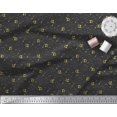 thumbnail image 2 of Soimoi Black Rayon Fabric Abstract & Dollar Symbol Printed Fabric 1 Yard 56 Inch Wide, 2 of 5
