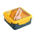 thumbnail image 2 of Canada Day Kcavykas Back to School Season,Plastic Lunch Box Microwave Heated And Separated Bento Box with Tableware Student office Worker Portable Lunch Box, 2 of 5