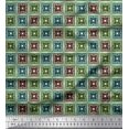 thumbnail image 1 of Soimoi Silk Fabric Flower Artistic Printed Craft Fabric by The Yard 42 Inch Wide, 1 of 3