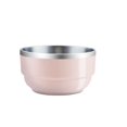 thumbnail image 2 of TACILIP Small Stainless Steel Bowl Tableware Portable Household Fruit Basin Insulated Bowl Stackable and Nestable Stainless Steel Bowl Organization and Storage, Mom Gifts, 2 of 6