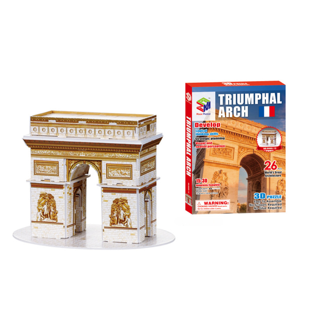 FAROOT 3D Paper Puzzle Early Educational Toys London Bridge World Building Jigsaw