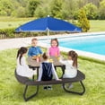 thumbnail image 2 of Costway Table de Pique-Nique pour Enfants Table d'Activités Extérieure avec Parasol Ajustable et Pliable Brun, 2 of 10