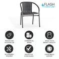 thumbnail image 4 of 30''W x 60''L x 19''H Kid's Granite White Plastic Folding Table, 4 of 9
