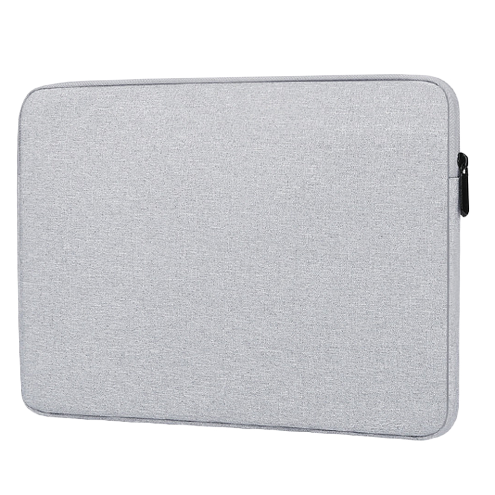 15 Inches Laptop Storage Bag Portable Computer Tote Bag Simple Briefcase for Outdoor Travel Home (Grey)