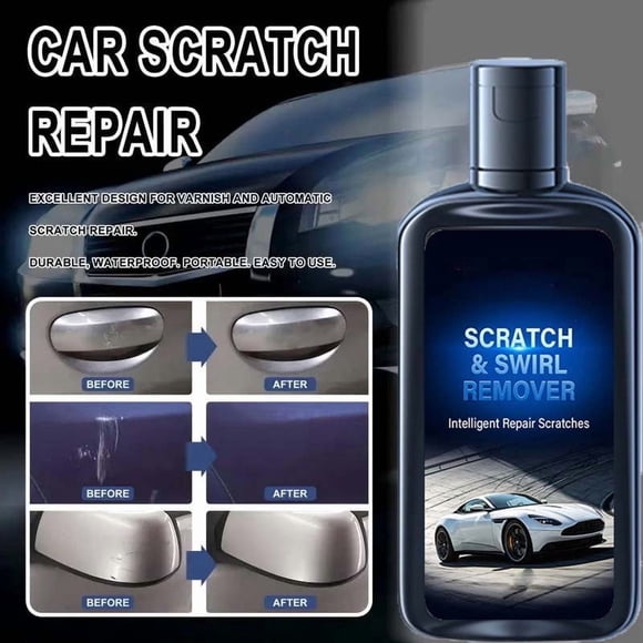 shyuyusa Scratch Repair Agent Nano Liquid for Car Paint Surface Swirl Mark Erasing and Quick Shine Restoration