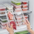 thumbnail image 1 of Refrigerator Storage Containers, Food Prep Organizer Boxes, Airtight Compartment Trays, Meal Prepping, Freezer to Microwave, Stackable Space Savers, 1 of 7