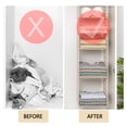 thumbnail image 1 of Hanging Closet Shelves Closet Organizing Shelves Clothes Rack Foldable Storage Shelves Locker Shelf Foldable Garment Rack Coat Hangers Wardrobe Storage Items, 1 of 5