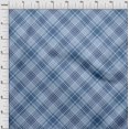 thumbnail image 4 of oneOone Viscose Jersey Blue Fabric Check Sewing Material Print Fabric By The Yard 60 Inch Wide, 4 of 5