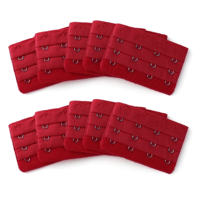 INSPIRE CHIC Women's 3 Rows 4 Hooks Bra Extenders Straps Extension