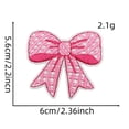 thumbnail image 2 of weibbin Bow Patches - Embroidery Bow Iron on Patch for Clothes Iron on Bows Cute Bow Patch Sticker Embroidered Applique for Sewing Jeans Shirt Hat Jacket Clothing Backpack, 2 of 6