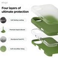 thumbnail image 3 of KOMI Compatible with iPhone 16 Pro Max Case, Premium Liquid Silicone Case, Full Body Protective Cover, Shockproof, Slim Phone Case, Anti-Scratch Soft Microfiber Lining, 6.9 inch Cedar Green, 3 of 5