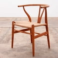 thumbnail image 1 of Heavenly Collection | Wishbone Walnut Wood Dining Chair for Kitchen or Dining Room, 1 of 8
