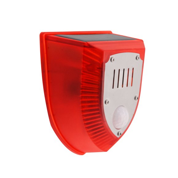 Cadeaux de la Fête des Pères Kcavykas Outils,Décor,Extérieur,Stroboscope avec Détecteur de Mouvement Alarme de Sécurité Clignotante 6LED 129dB Son Alarme de Sécurité IP65 pour Maison Villa Ferme Hacienda Appartement