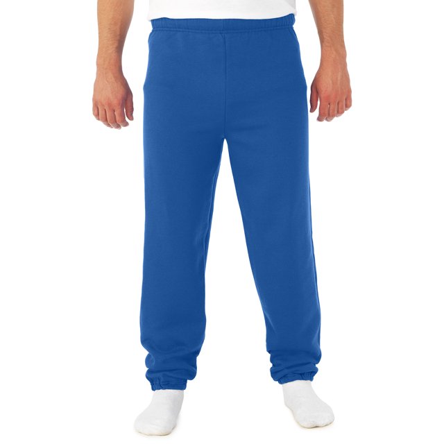 Jerzees Mens NuBlend Elastic Bottom Sweatpants, 2X, Royal