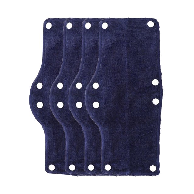 jinwen 4 Pcs Bandeau de Casque en Coton Réutilisable Bleu Foncé