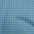 thumbnail image 1 of oneOone Tissu Polyester Spandex Bleu Moyen Matériau de Robe Rétro Tissu Imprimé au Mètre 56 Pouces de Large, 1 of 5