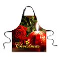 thumbnail image 3 of GUOOL Cotton Kitchen Cooking Apron for Women/Men Professional Christmas Theme Chef Apron for Cooking, Baking, Also Perfect Gift - Rose, 3 of 6