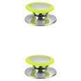 thumbnail image 2 of kurtrusly Stainless Steel Anti-scald Pot Cover Knob Replacement Household Kitchen Pan Lid Handle Upgrade Modified Accessories Green Large 2Set, 2 of 6
