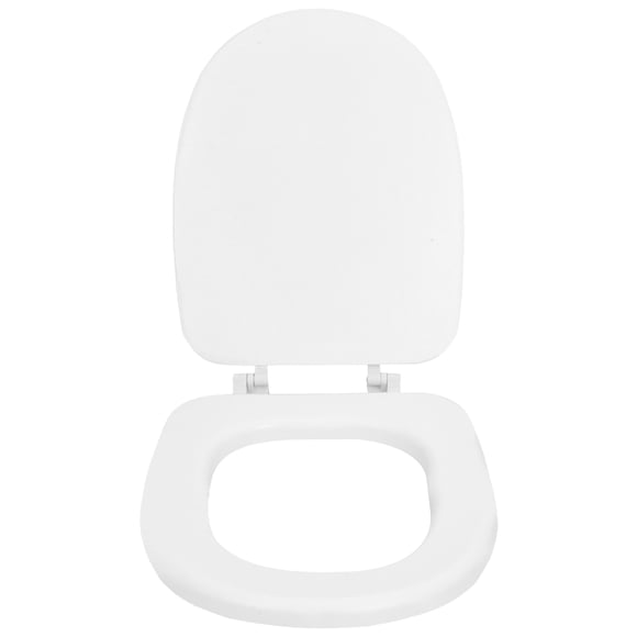 KAKOWELY Soft Padded Toilet Seat Cushion Cover for Standard Toilets Heavy Duty Foam Toilet Seat Cover with Lid Round and Elongated Options Ideal for Bathrooms and RVs,16.14X"X13.7"X0.98"