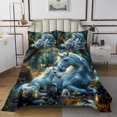 thumbnail image 1 of Erosebridal Magical Unicorn Coverlet Set Queen, Magic Jungle Butterfly Bedding Set, Animal Theme Home Decor 3 Pieces, 1 of 5