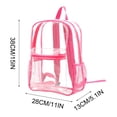 thumbnail image 3 of School Savings Tyidzon Clear Backpack - 15 Inch Large Clear Backpacks for School Transparent PVC Backpack for Students Work Travel, School Backpack, 3 of 3