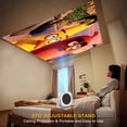thumbnail image 4 of [Applis Intégrées] GKLPO Projecteur 4K avec Wi-Fi et Bluetooth, Projecteur de Films 16000L avec [Focus Électrique et Trapèze Automatique], Projecteur Extérieur Portable Rotatif à 270° pour HDMI, USB, Téléphone, 4 of 8