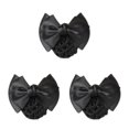 thumbnail image 2 of Decodeary Professional Hair Plate Mesh Pocket Practical Snood Net Elegant And Professional Two Bows-black 3Set, 2 of 6