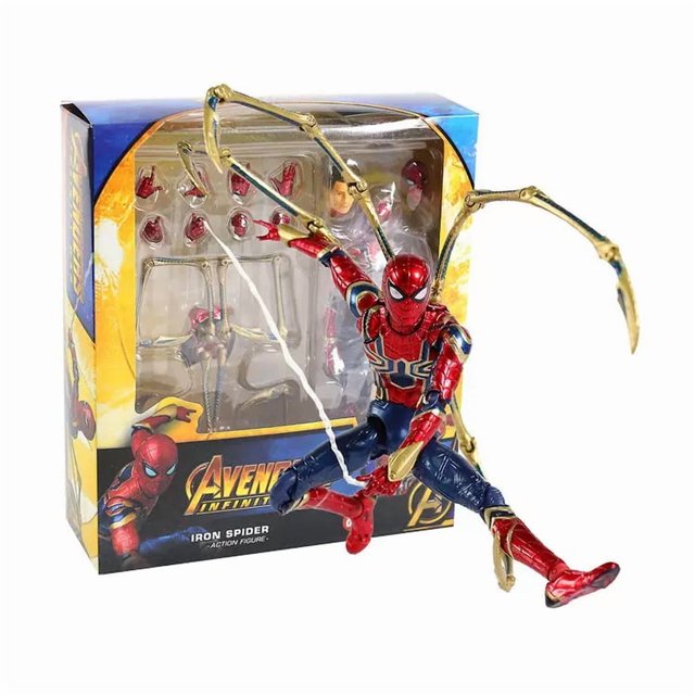Spider Iron MAF081 Movable Action Figure Model Box Set, 15cm