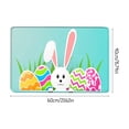 thumbnail image 3 of Wzzjkit Easter Door Mat - Super Absorbent Quick Dry Front Mats Bath Rug Rubber Backing Non Slip Washable Carpet - Easter Decorations Door Mat Outside Entrance, 3 of 8