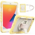 thumbnail image 1 of [Full-Body] Shock-Proof Case for Kids with [Screen Protector] [374 Rotating Hand Strap] &Stand [Pen Holder] for iPad 9.7 2017 / 2018 （Yellow）, 1 of 4