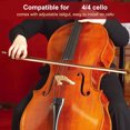 thumbnail image 3 of Aluminum Alloy Tailpiece with Tailgut Musical Instruments Accessories for 4/4 Cello, 3 of 14