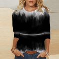 thumbnail image 2 of Women‘s Long Sleeve Tops Crew Neck Tunic Fall Blouse Printed Loose Fit Shirts, 2 of 4