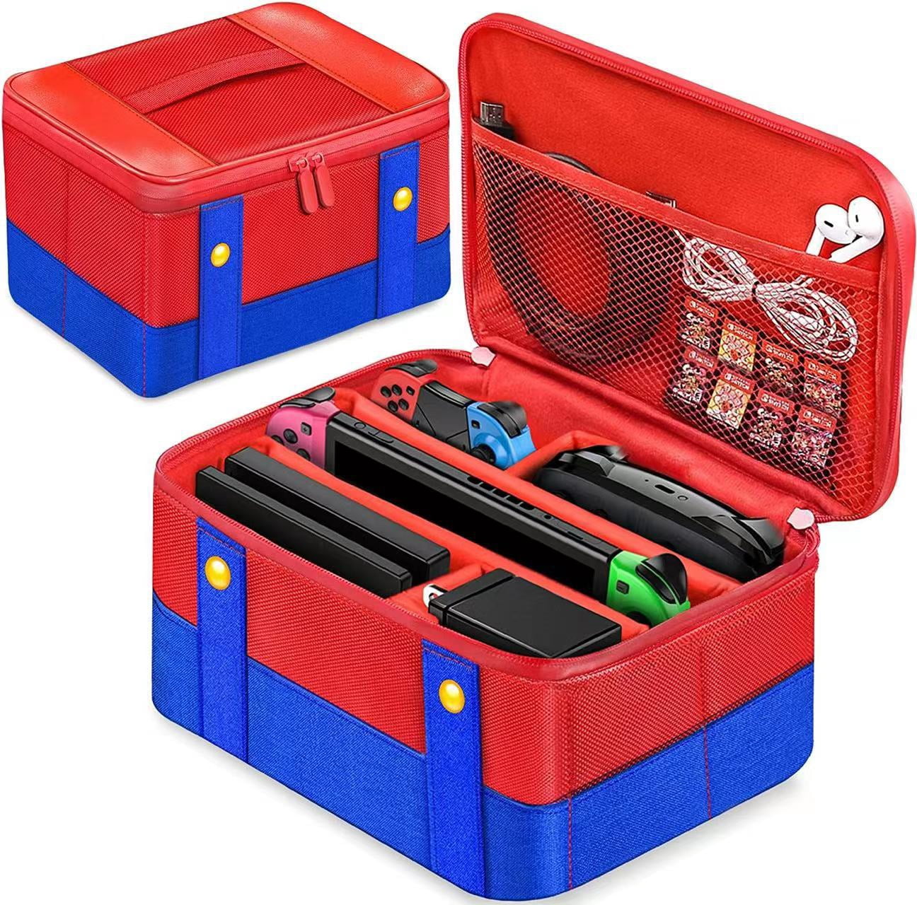 Large Carrying Protective Case for Nintendo Switch OLED Console Pro Controller Travel Storage Bag Case For Switch Accessories Red