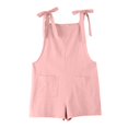 thumbnail image 2 of MIASHUI Rompers for Girls Casual Summer Jumpsuits Adjustable Strap Romper Baggy Overalls,Pink,10-11 Years, 2 of 5