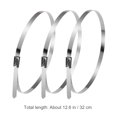 thumbnail image 4 of MasteelfCA BESTOMZ 100 Pcs 4.6mm*300mm Attaches à Fermeture Éclair en Acier Inoxydable, 4 of 8