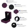 thumbnail image 4 of HURRISE 4 Colors Fashionable LED Lighted Ring Storage Box Jewelry Display Case Gift, Ring Display Box, Ring Case, 4 of 8