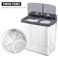 thumbnail image 2 of Costway 4.5KG Portable Mini Washing Machine Compact Twin Tub Washer Spain Spinner, 2 of 8