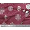 thumbnail image 2 of Soimoi Polyester Crepe Fabric Mandala Ethnic Fabric Prints by Yard 52 Inch Wide, 2 of 3