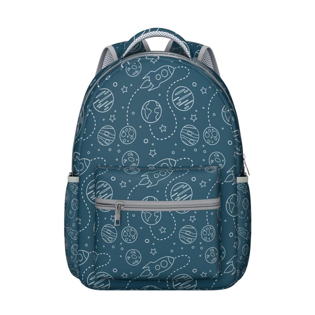 Cosmic Galaxy Students Backpack Sci-fi Lovers Outer Space Nebula Celestial Design, Durable and Adjustable Strap School Bag