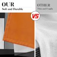 thumbnail image 4 of Orange Kitchen Curtains Black Grey Window Curtains Valance and Tier Set 36 Inch, White Modern Rod Pocket Short Tier Curtain for Bathroom, Abstract Art Small Cafe Curtains for Window Decor, 4 of 5