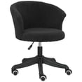 thumbnail image 1 of Vinsetto Fluffy Office Chair with Adjustable Height, Armless, Black, 1 of 10