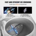 thumbnail image 3 of VEVOR Ice Crushers Machine, 661lbs Per Hour Electric Snow Cone Maker with 4 Blades, Stainless Steel Shaved Ice Machine with Cover, 300W Ice Shaver Machine for Margaritas, Home and Commercial Use, 3 of 9