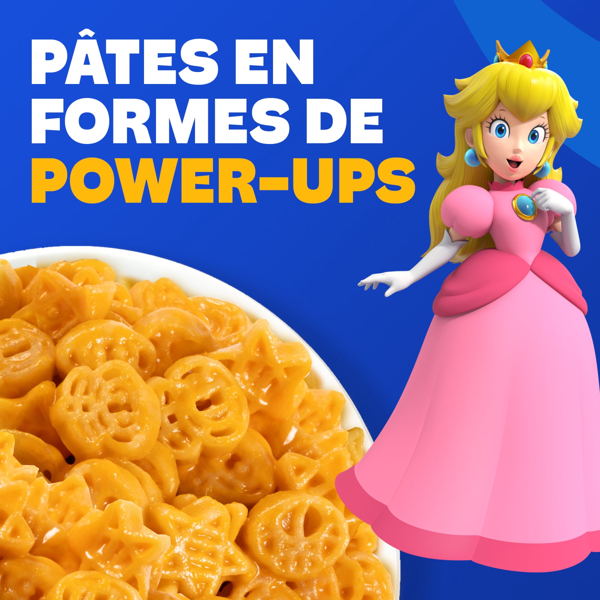 KD Super Mario Power-Up Pasta Shapes Macaroni and Cheese, 156 g Box
