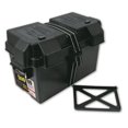 thumbnail image 1 of Noco HM318BK Battery Box Snap-Top Fits Group 24 To 31 Batteries; Includes Battery Box Strap; Battery Divider; Black; Injection Molded Polypropylene Plastic; Vent Caps; With Locking Tabs, 1 of 8